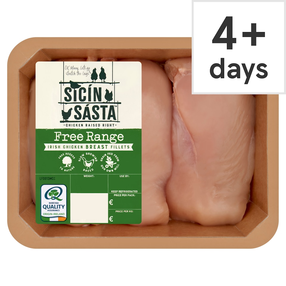 Sicin Sasta Free Range Irish Chicken Breast Fillets 500G