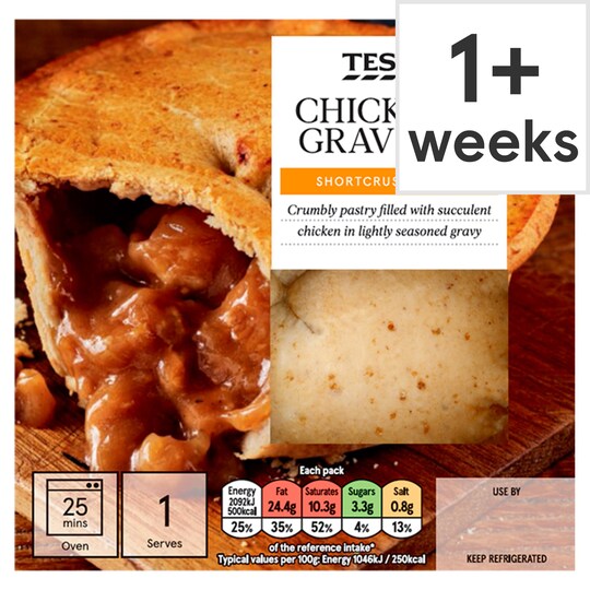 Tesco Chicken & Gravy Shortcrust Pie 200G Tesco Groceries