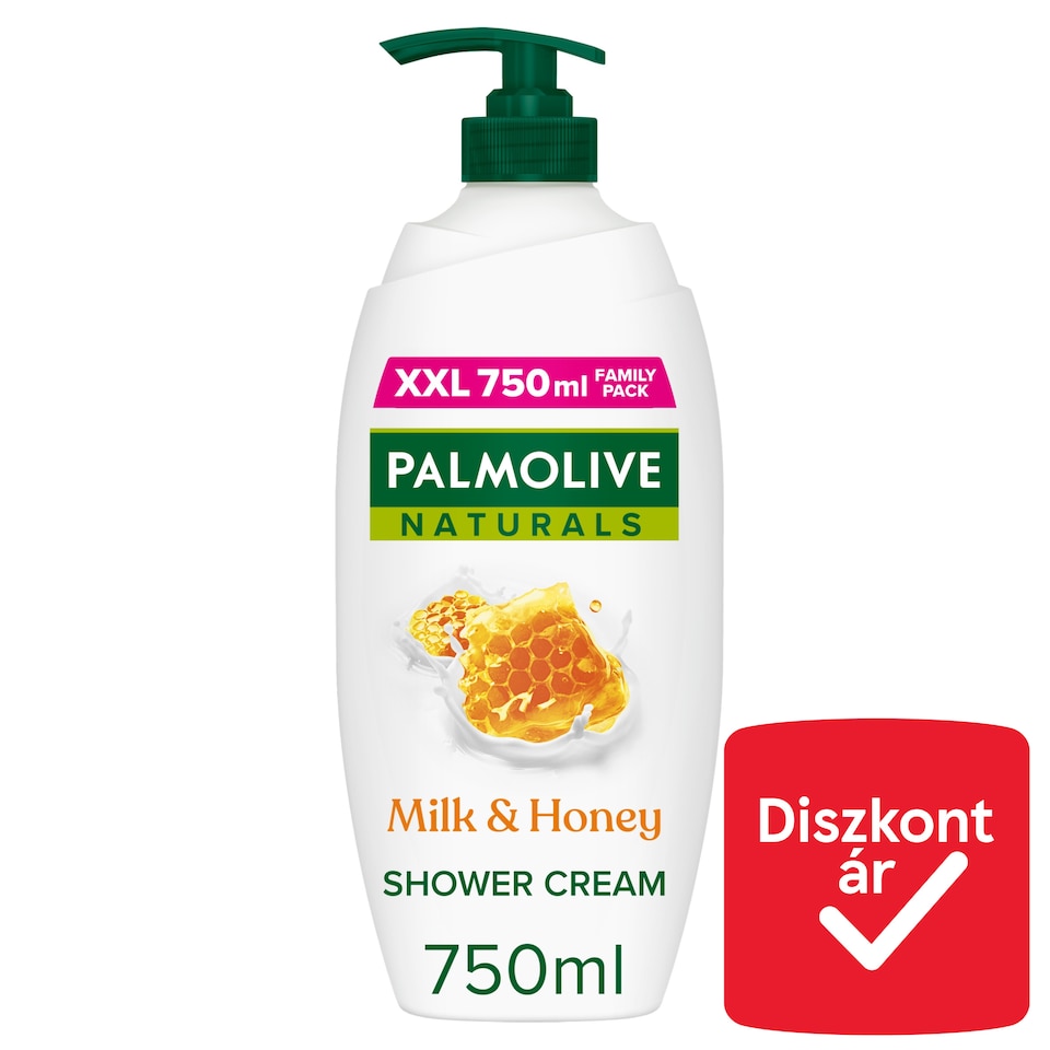 Palmolive Naturals Milk & Honey tusfürdő pumpás 750 ml  1. kép