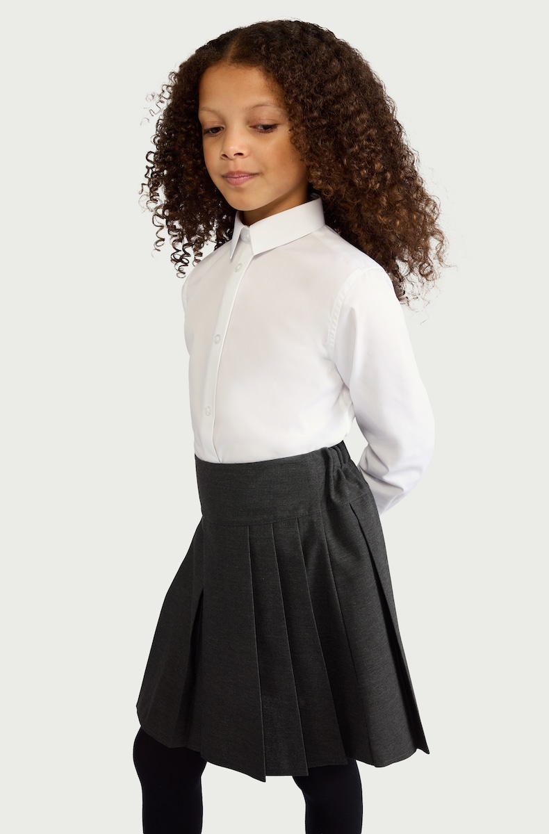 image 1 of F&F Girls School 3-Pack Dressing Made Easy Shirts in White