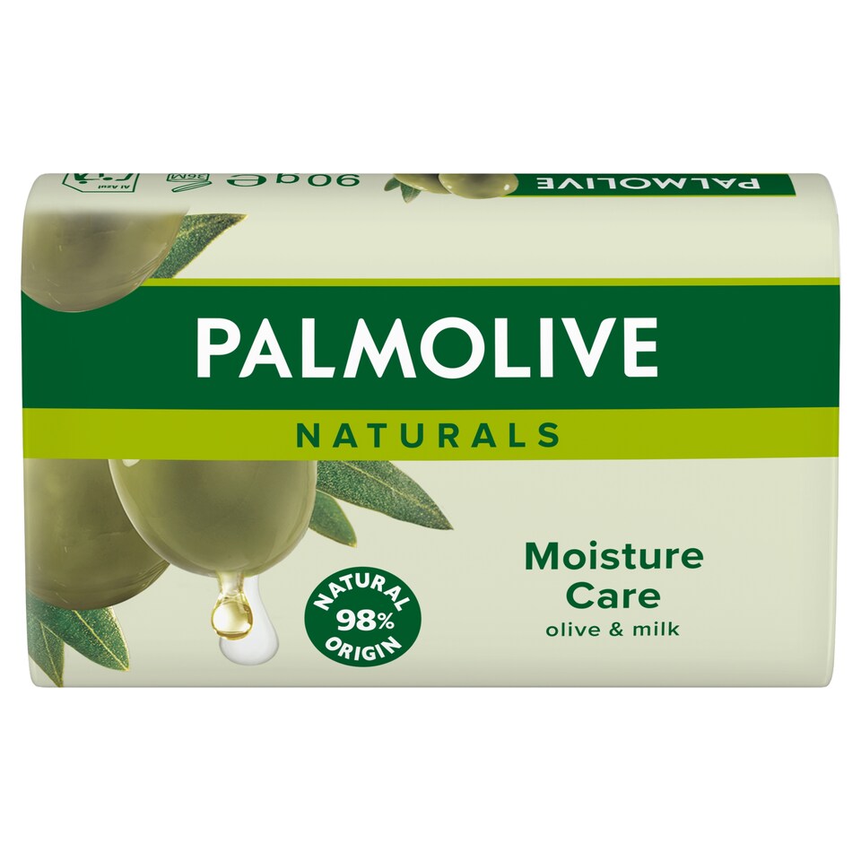 obrázok 1 z Tuhé mydlo Palmolive Naturals s výťažkami z mlieka a olív family pack 4x90g