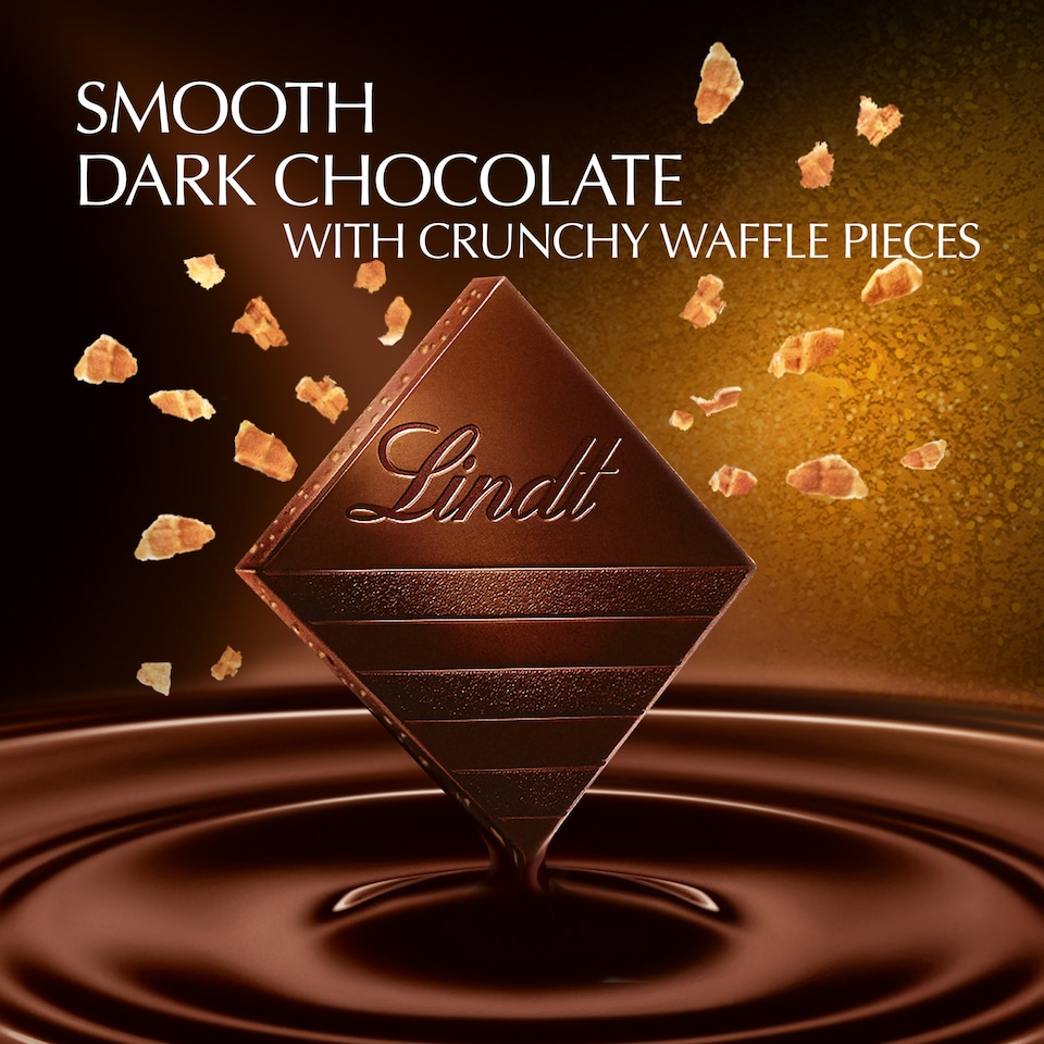 image 1 of Lindt Excellence Dark Crunchy Waffle 100g