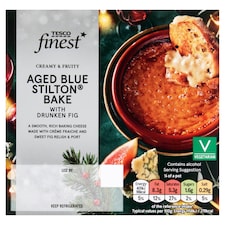Tesco Finest Aged Blue Stilton® With Drunken Fig Bake 150G