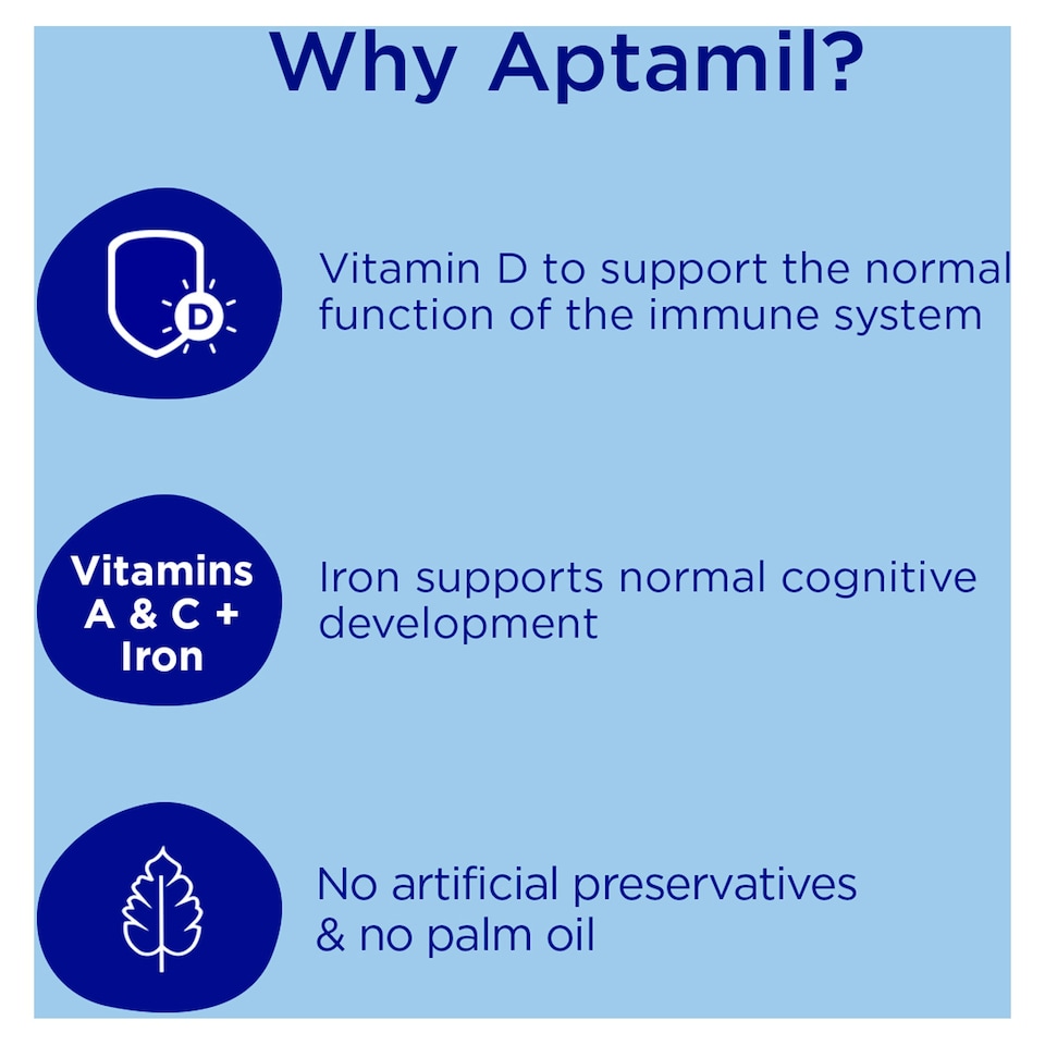 image 1 of Aptamil 3 Toddler Milk Formula Powder 1+ Years 800g