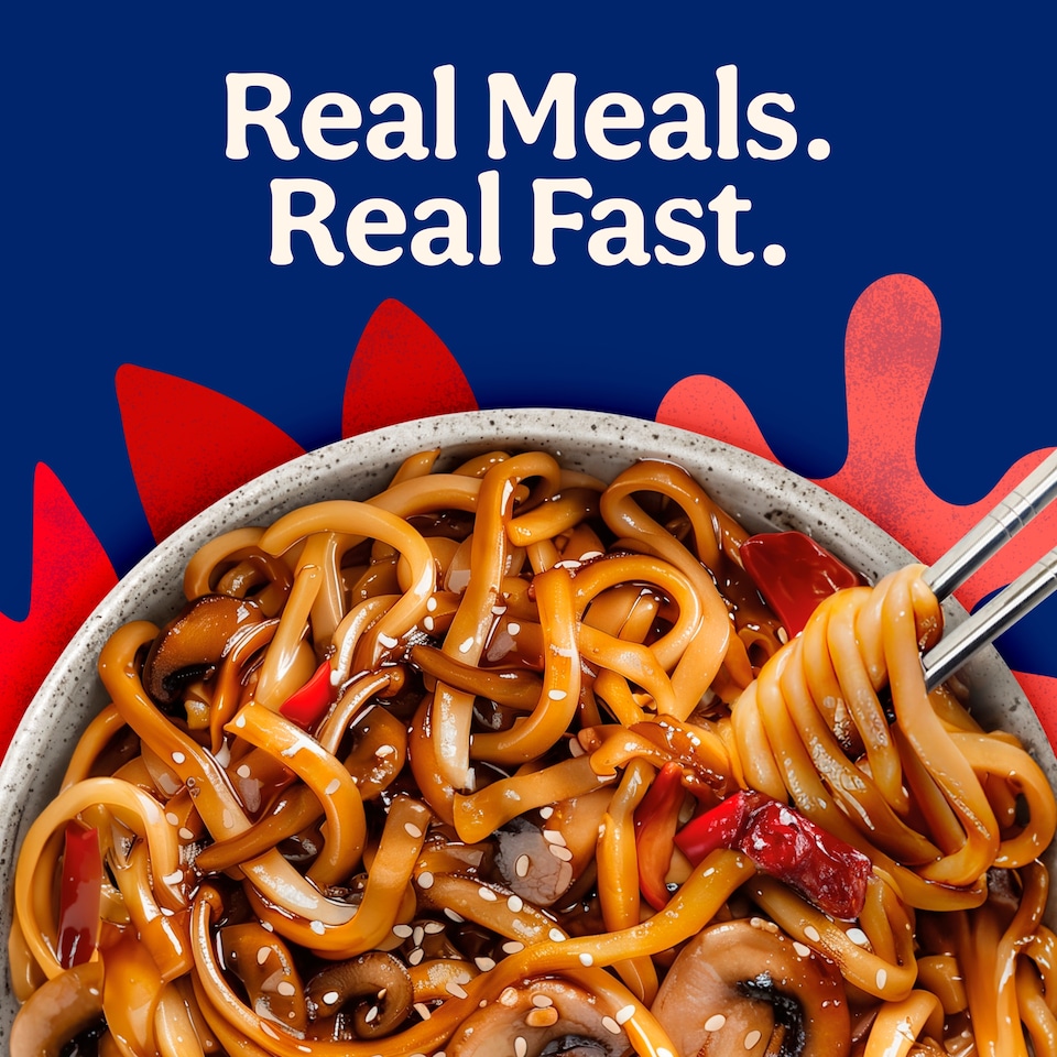 image 1 of Bens Original Street Food Japanese Teriyaki Sauce Microwave Instant Noodles Ready Meal 250g