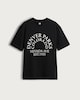 image 4 of F&F Pure Cotton Regular Fit Graphic T-Shirt in Black