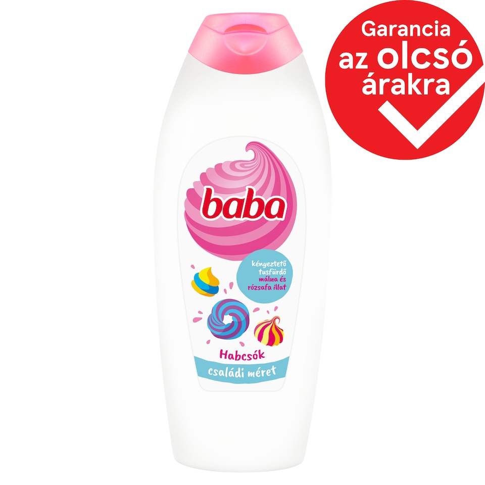 Baba málna és rózsafa illat kényeztető tusfürdő 750 ml