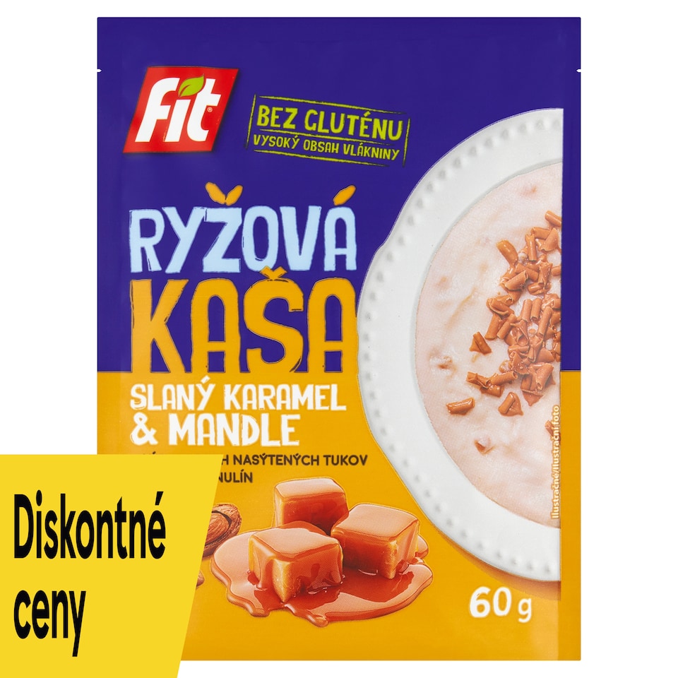 image 1 of Fit Rice Porridge Salted Caramel & Almonds 60 g