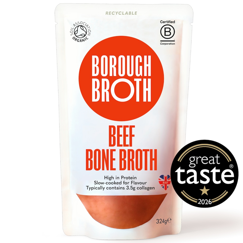 image 1 of Borough Broth Grass-Fed Organic Beef Bone Broth 324g