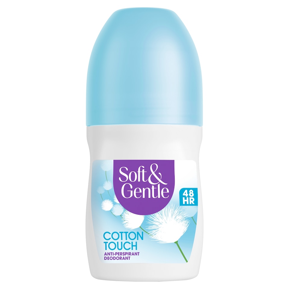 image 1 of Soft & Gentle Cotton Touch Antiperspirant Deodorant Roll On 50ml