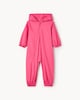 image 3 of F&F School Unisex Zip Up Puddlesuit in Pink