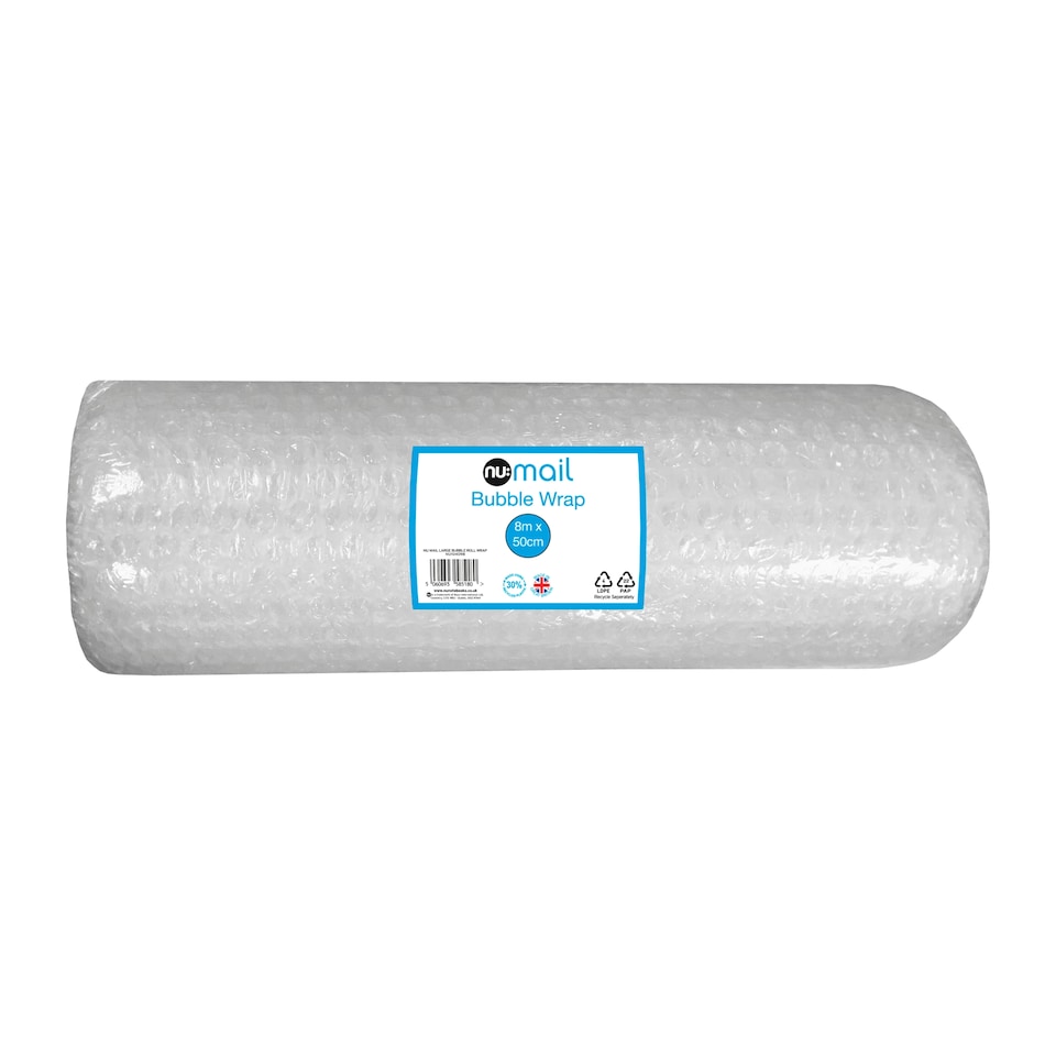Nu Mail Bubble Wrap Roll Large 8M X 50Cm