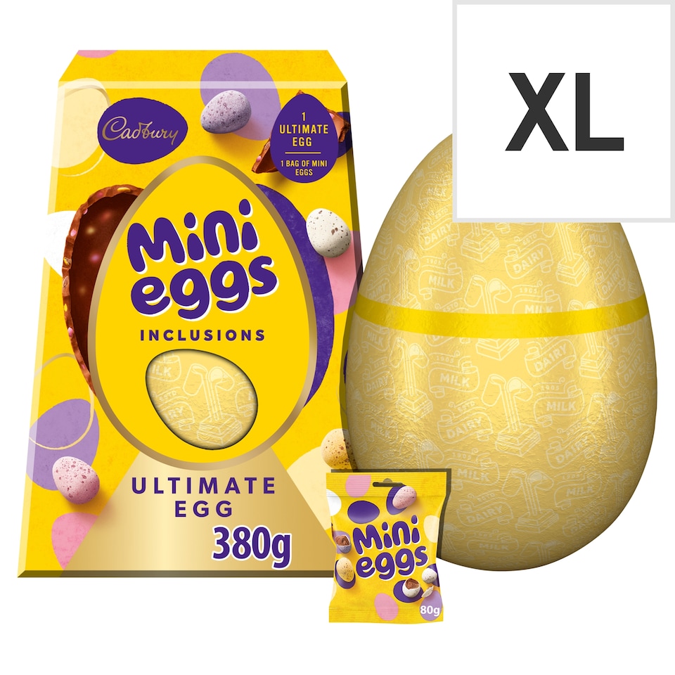 Cadbury Mini Eggs Inclusions Ultimate Chocolate Easter Egg 380g