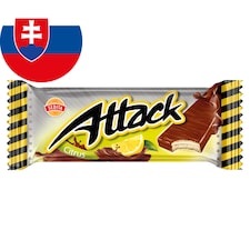Sedita Attack Crispy Wafers with Lemon Cream Filling in Milk-Cocoa Coating 30 g