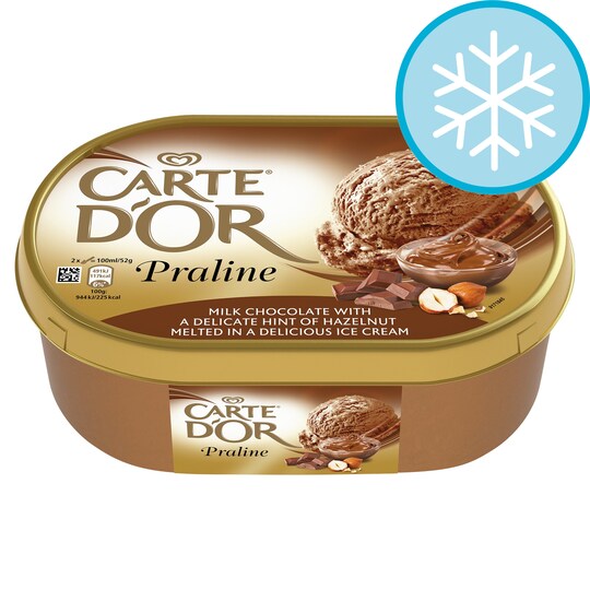 CARTE D'OR PRALINE ICE CREAM 900ML Tesco Groceries