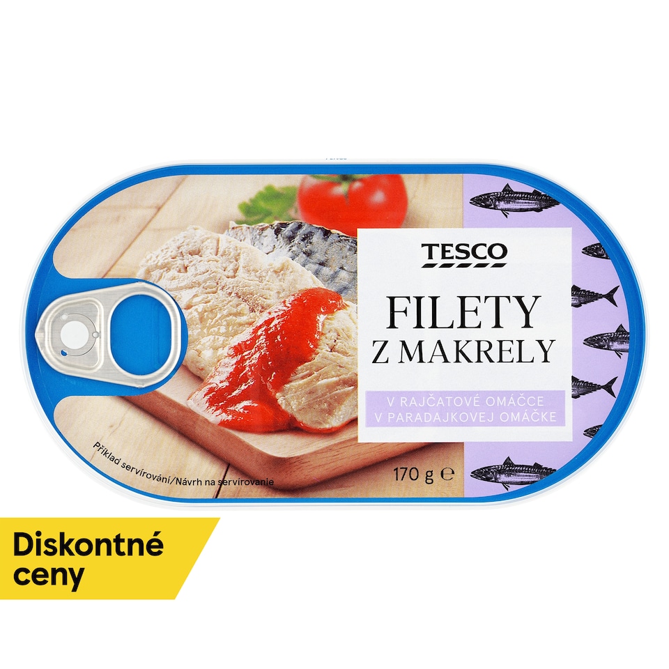 Tesco Filety z makrely v paradajkovej omáčke 170 g