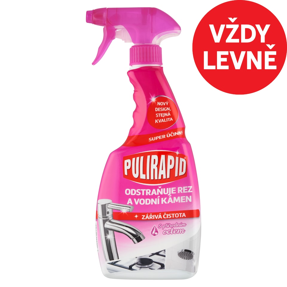 image 1 of Pulirapid Liquid Limescale Cleaner with Natural Vinegar 500ml