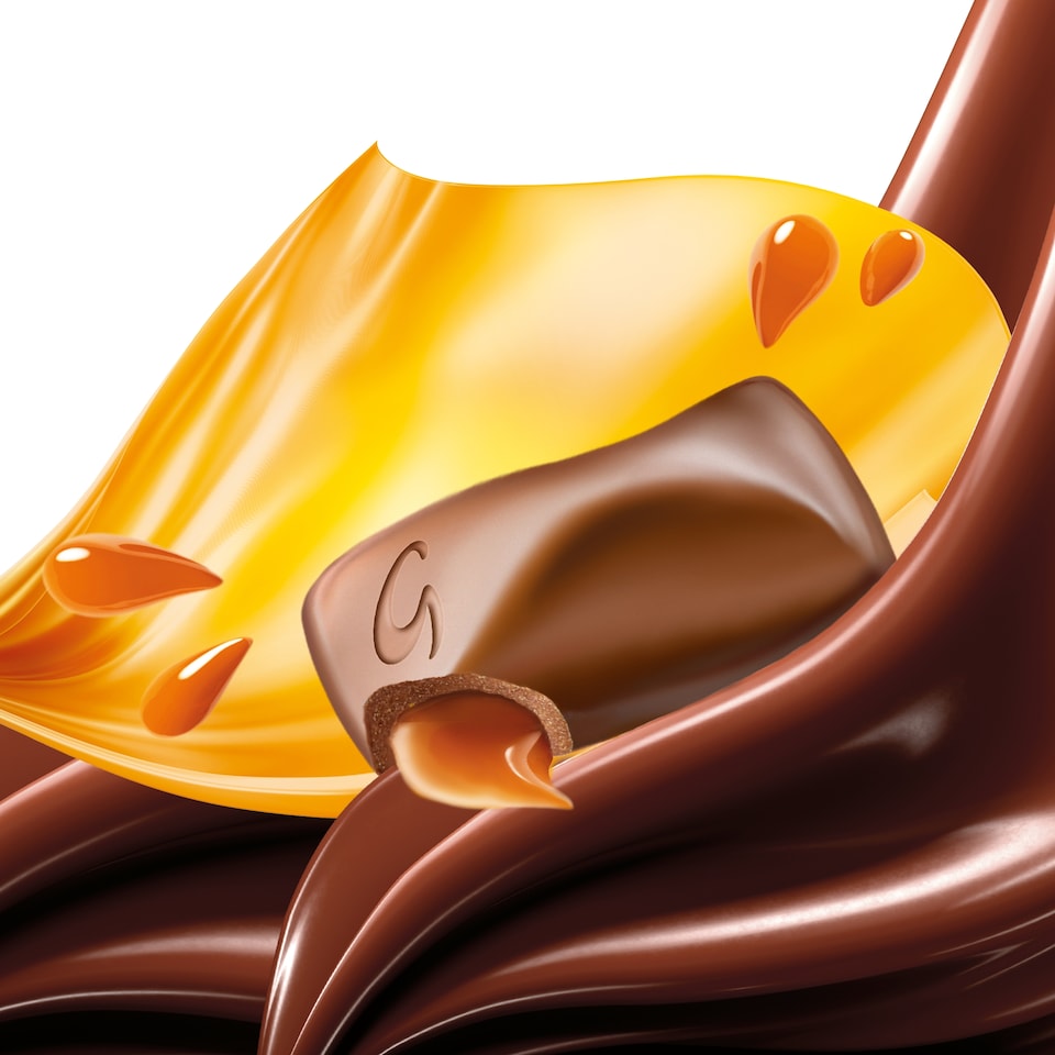 image 1 of Galaxy Smooth Caramel & Milk Chocolate Bar 135g