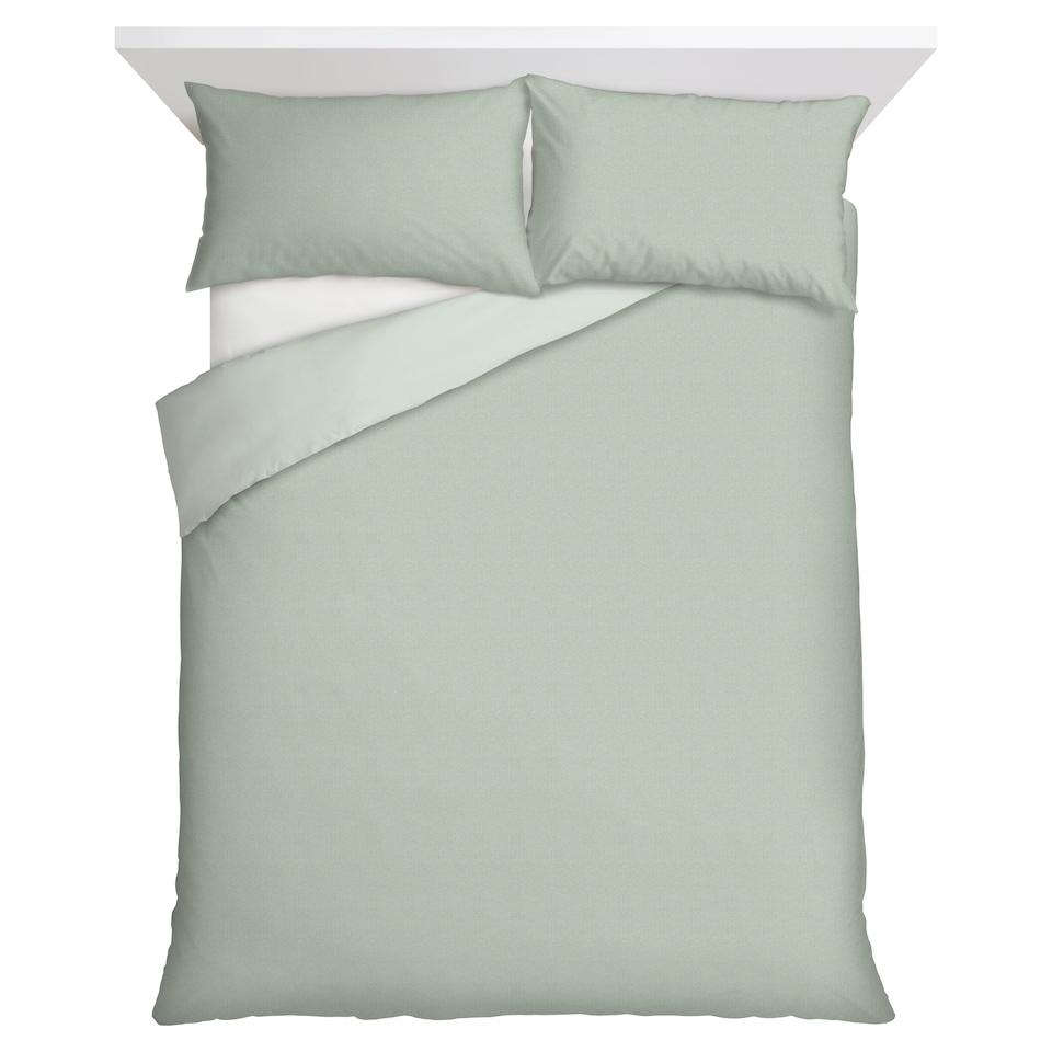 F&F Home Green Reversible Duvet Set king