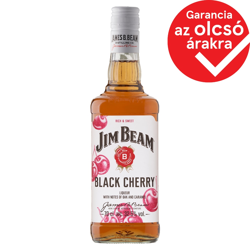 Jim Beam Black Cherry Flavoured Bourbon Whiskey-Based Liqueur 32,5% 0,7 l