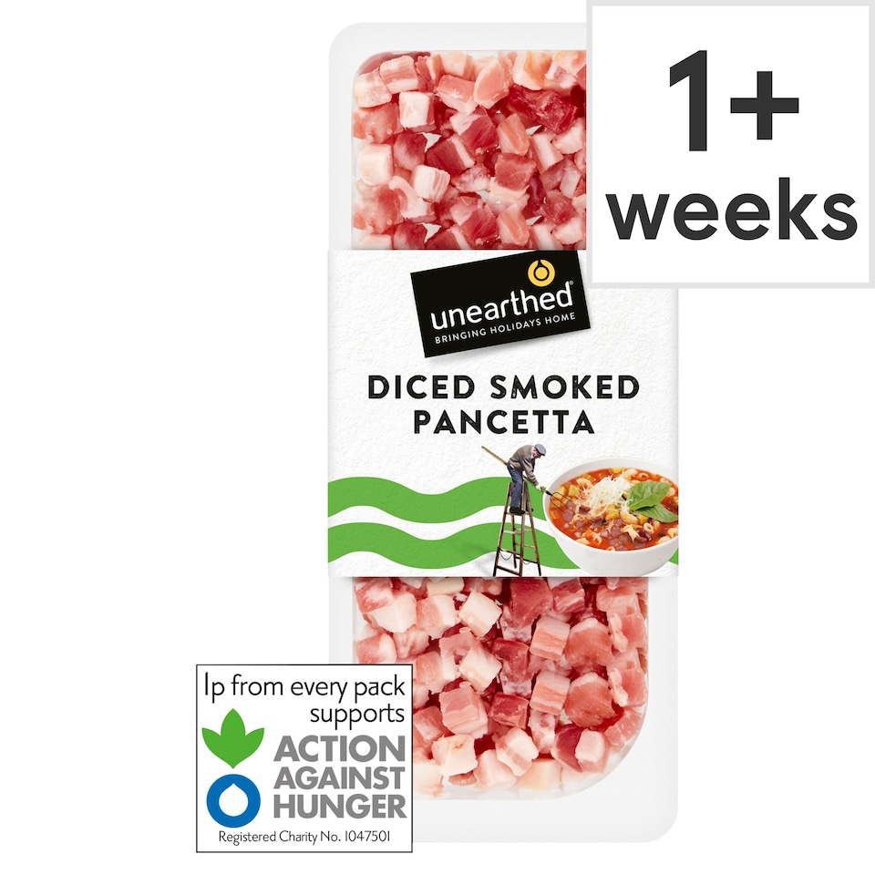 Unearthed Diced Smoked Pancetta 2 x 77g