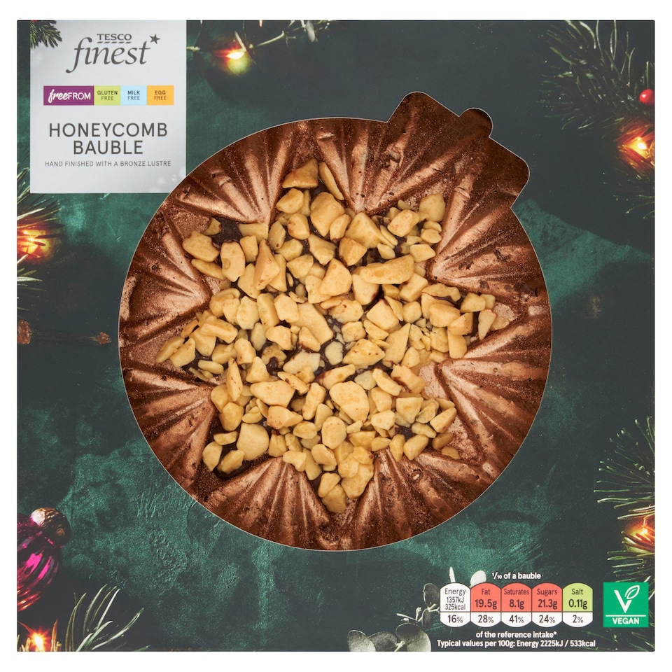 Tesco Finest FF Honeycomb Bauble 605g