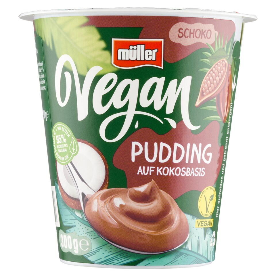obrázok 1 z Müller Vegan čokoládový puding na báze kokosového krému 300 g