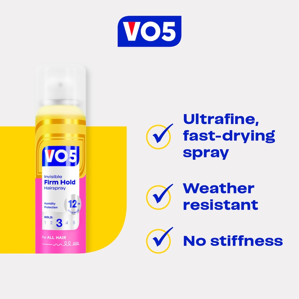 image 1 of Vo5 Firm Hold Hair Spray 400Ml