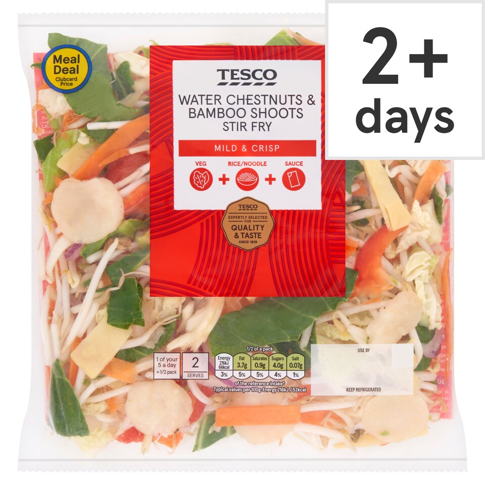 Tesco Water Chestnuts & Bamboo Shoots Stir Fry 320g Tesco Groceries