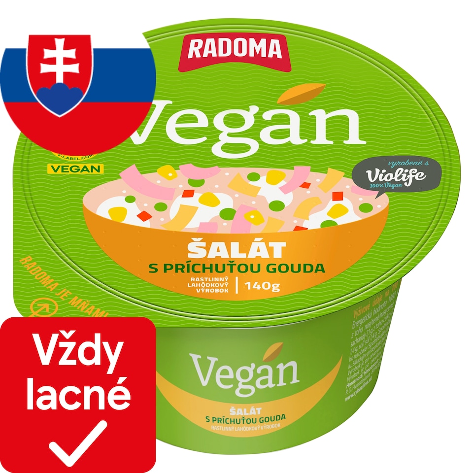 PRETO Radoma Vegan šalát s príchuťou gouda 140 g