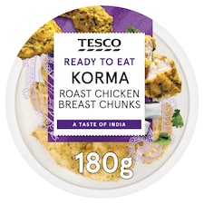 Tesco Korma Roast Chicken Breast Chunks 180g