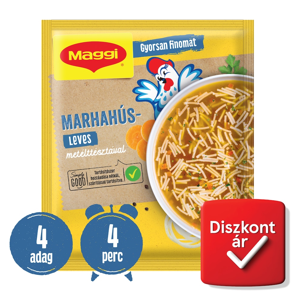 Maggi marhahúsleves metélttésztával 58 g