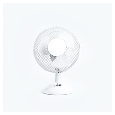 Status 9In White Desk Fan