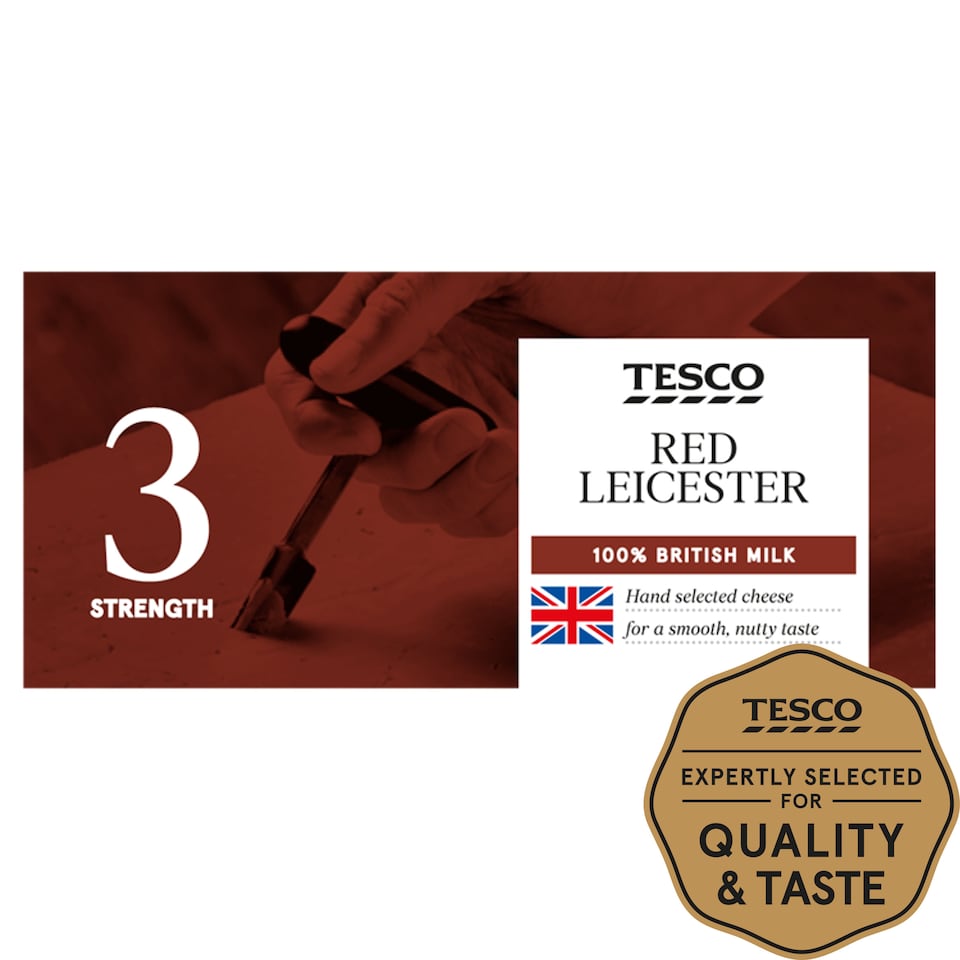 Tesco Red Leicester Cheese 220G