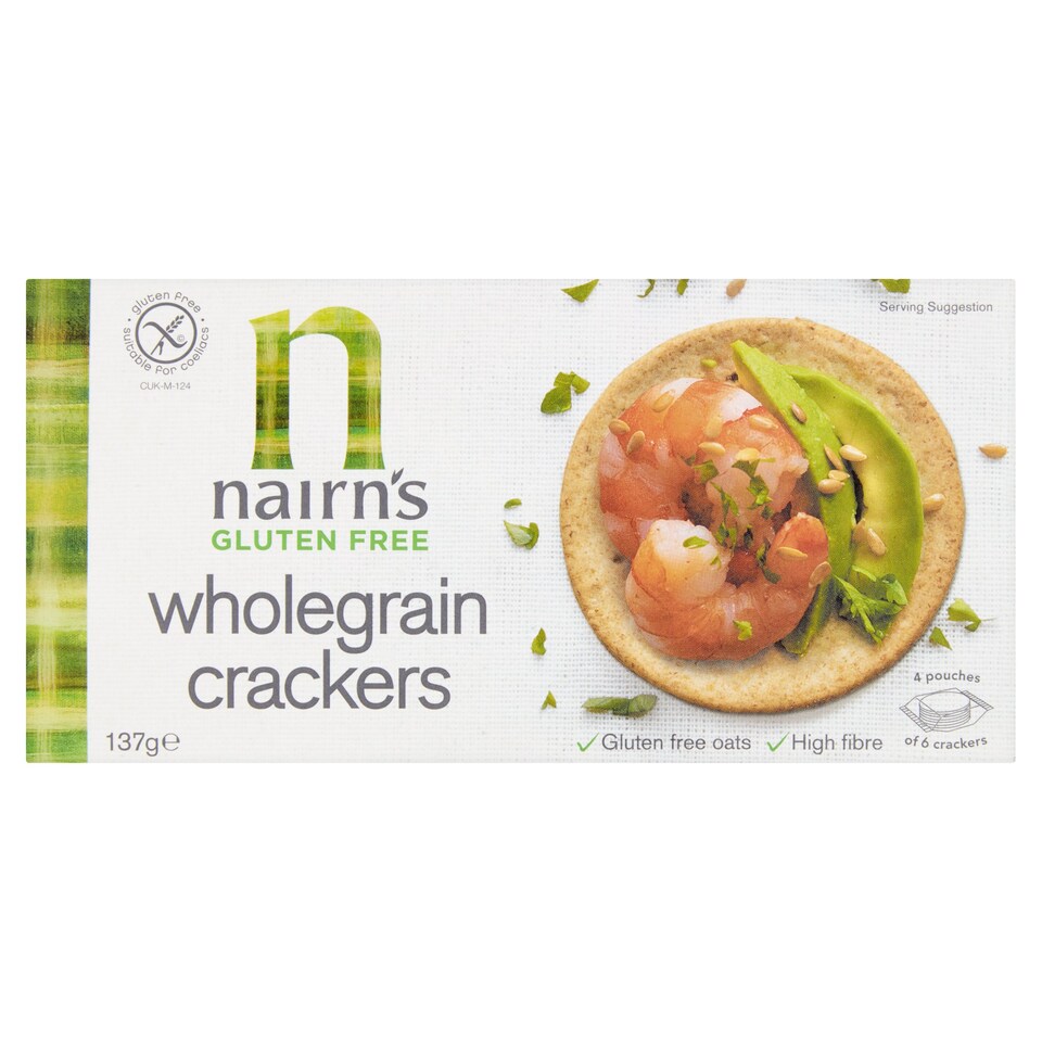 Nairns Gluten Free Wholegrain Crackers 137G Tesco Groceries