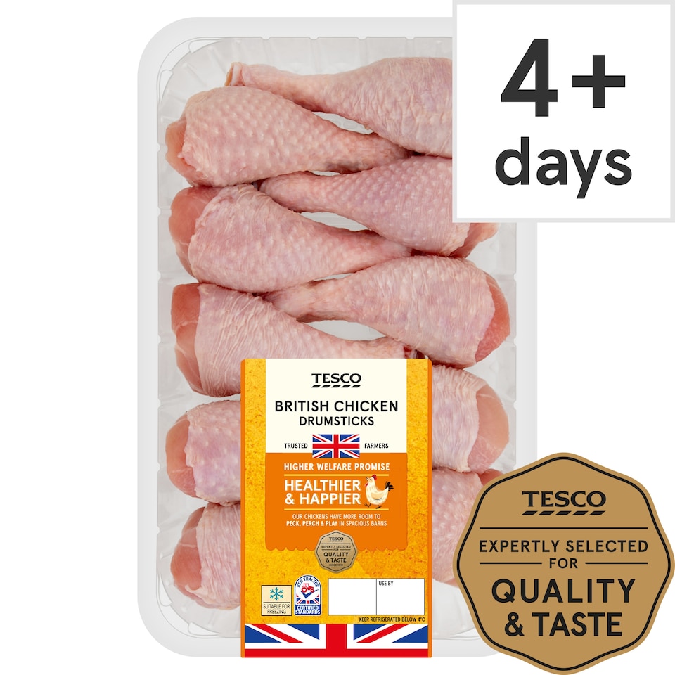 Tesco British Chicken Drumsticks 1Kg