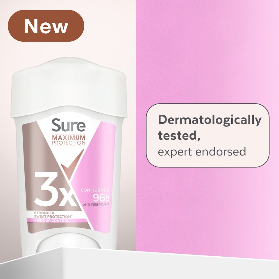 image 1 of Sure Women Confidence 96h Maximum Protection Antiperspirant Deodorant Cream 45ml