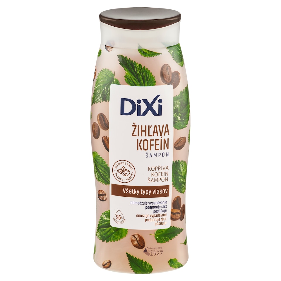 obrázok 1 z Dixi Žihľava kofeín šampón 400 ml