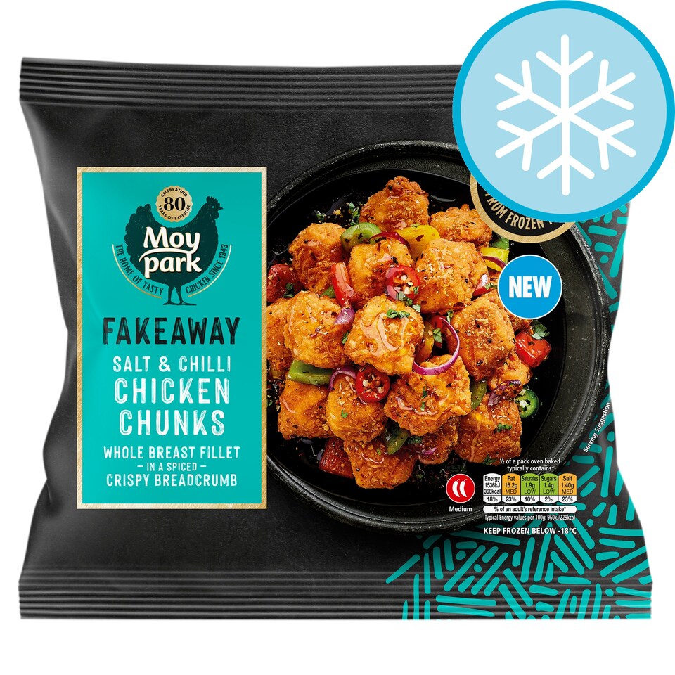 Moy Park Fakeaway Salt & Chilli Chicken Chunks 350g