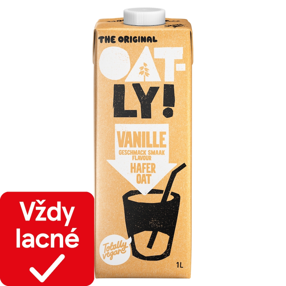 Oatly! Ovsený nápoj s vanilkovou príchuťou 1 l