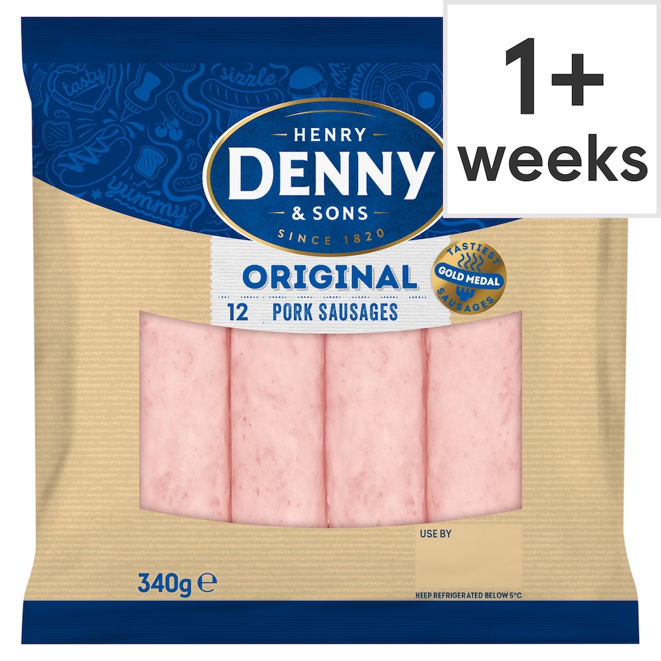 Denny Thin Pork Sausage 340G