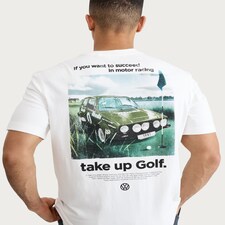 Volkswagen Pure Cotton Golf T-Shirt in Cream