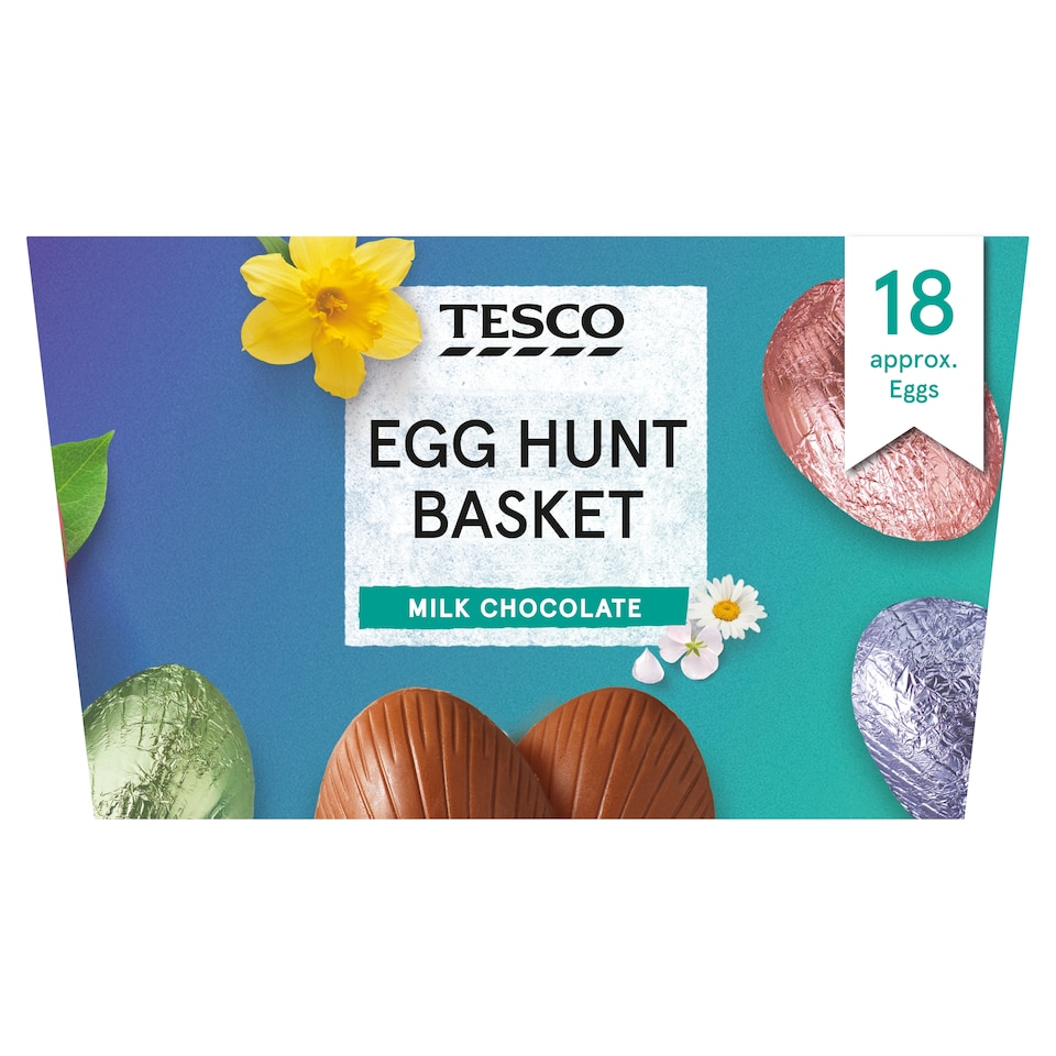 Tesco Egg Hunt Basket 340G