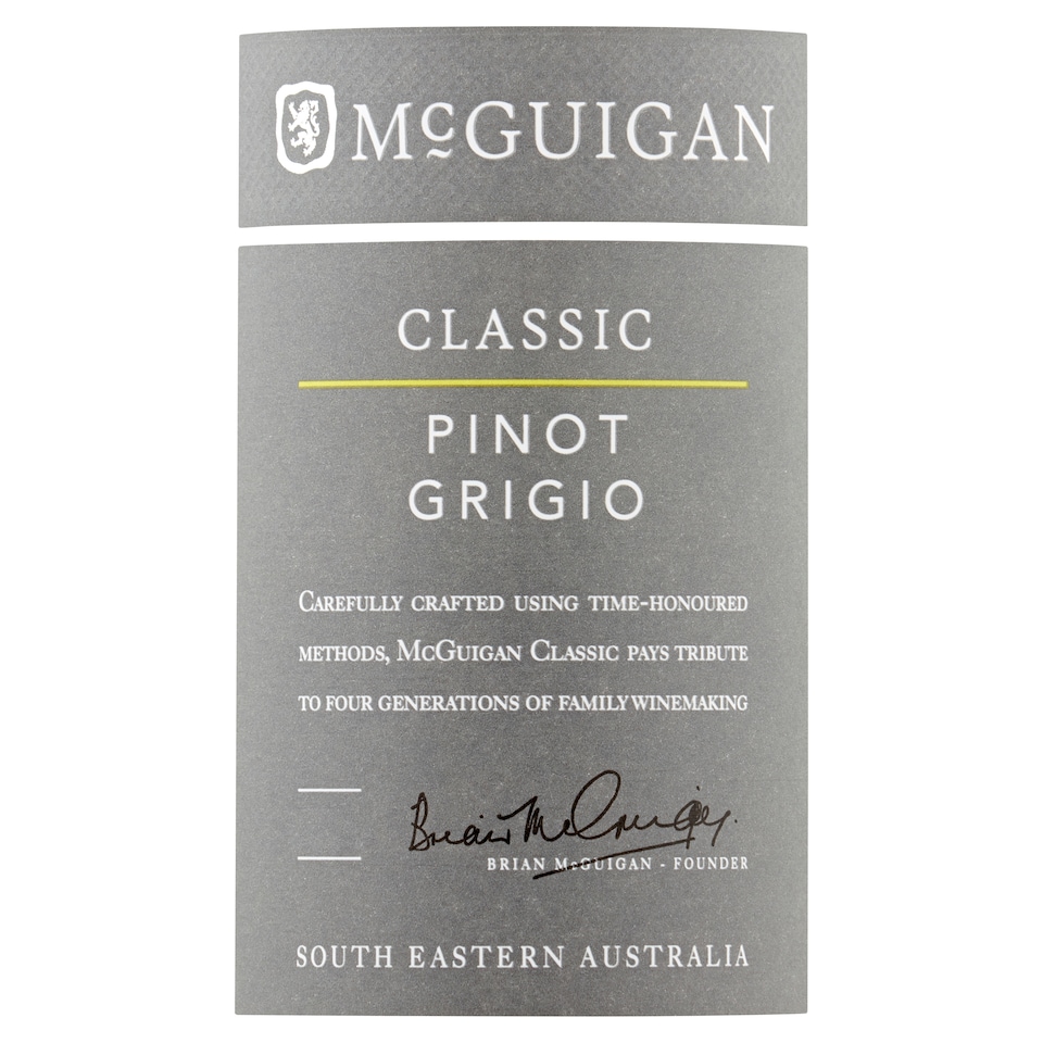 image 1 of Mcguigan Classic Pinot Grigio 75Cl