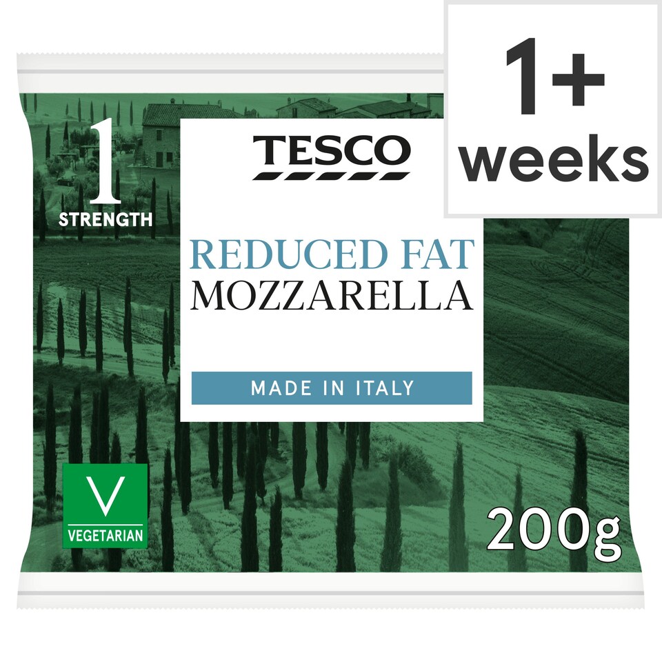Tesco Reduced Fat Mozzarella 200g Tesco Groceries