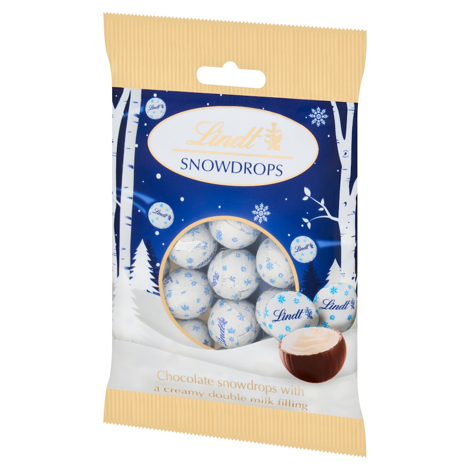 image 1 of Lindt Snowdrops Chocolate Bag 70g 