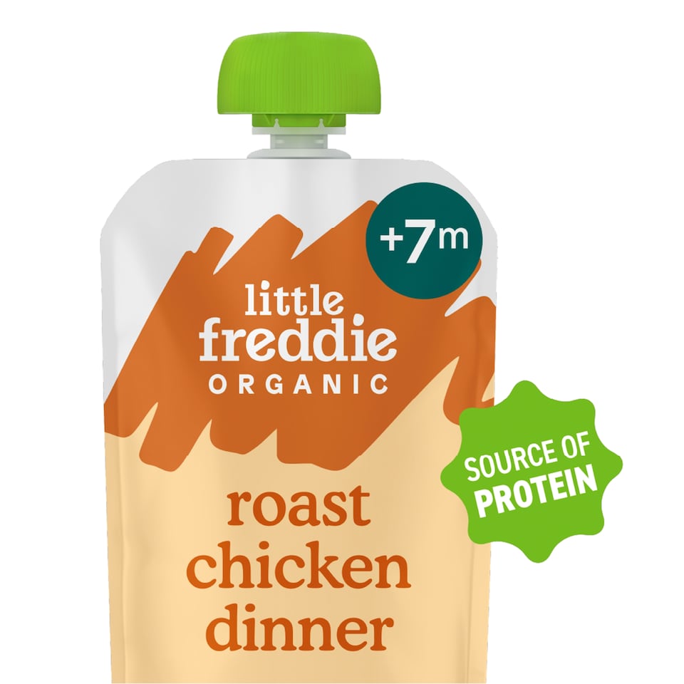 Little Freddie Organic Roast Chicken with Vegetables Baby Food Pouch Single 7m+ 130g