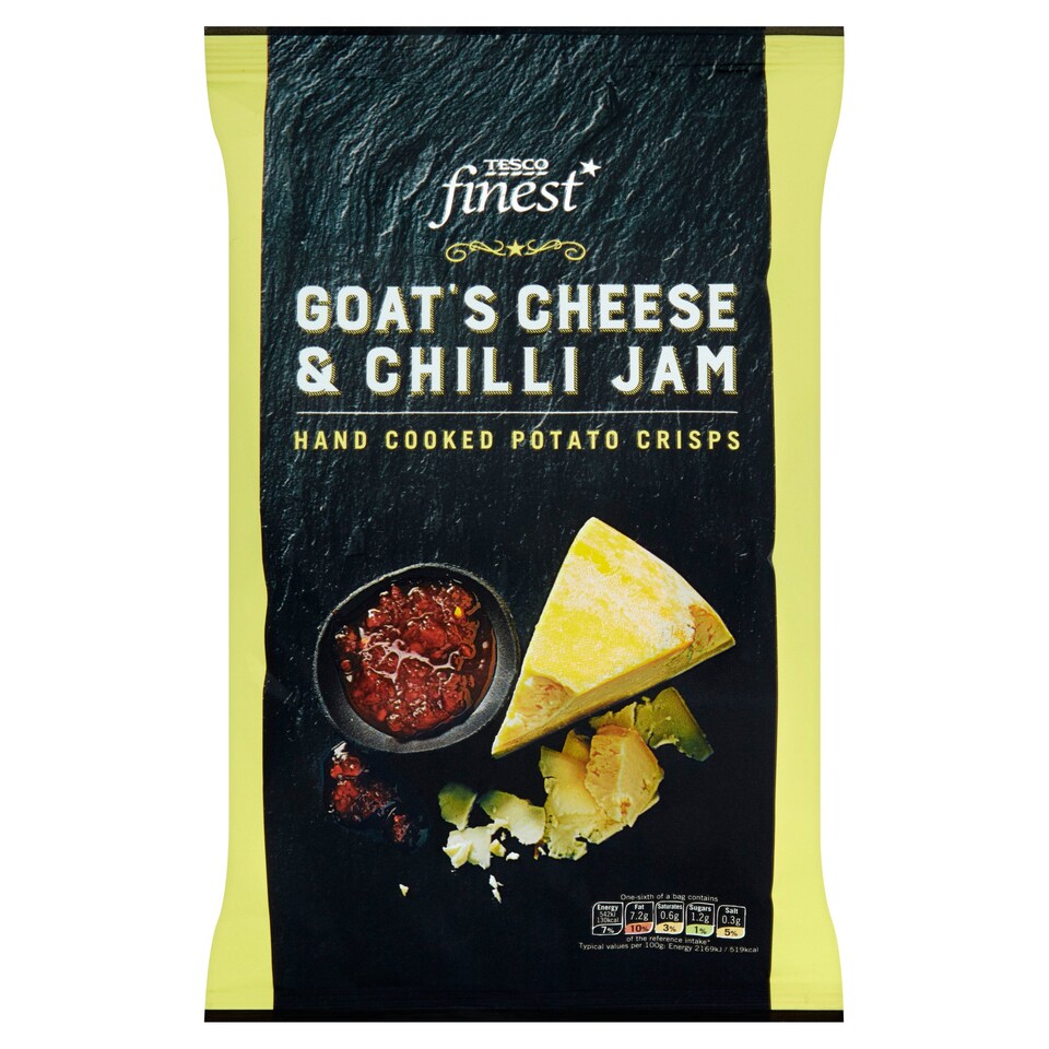 Tesco Finest* Goats Cheese And Chilli Crisps 150G