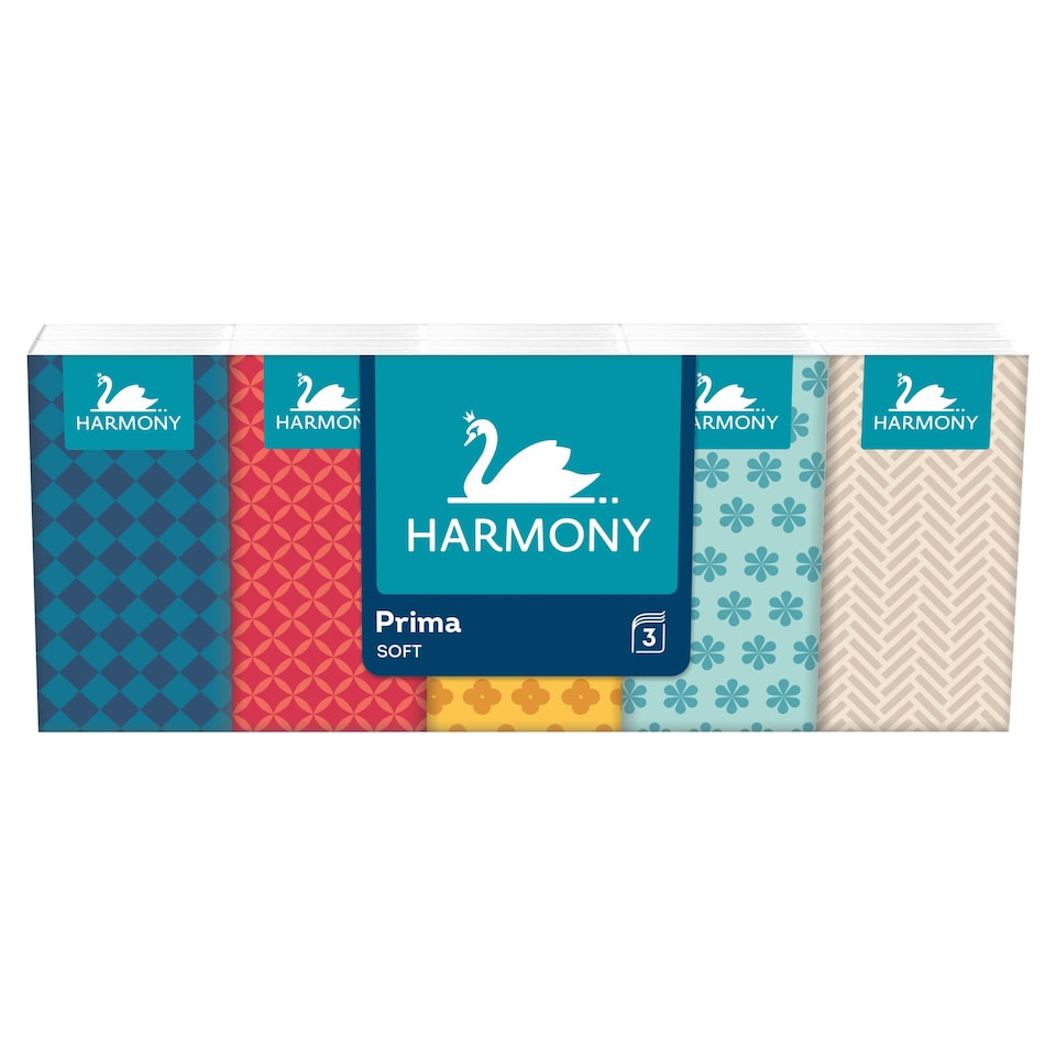 Harmony Soft Prima Paper Tissues 3 Layers 10 x 10 pcs