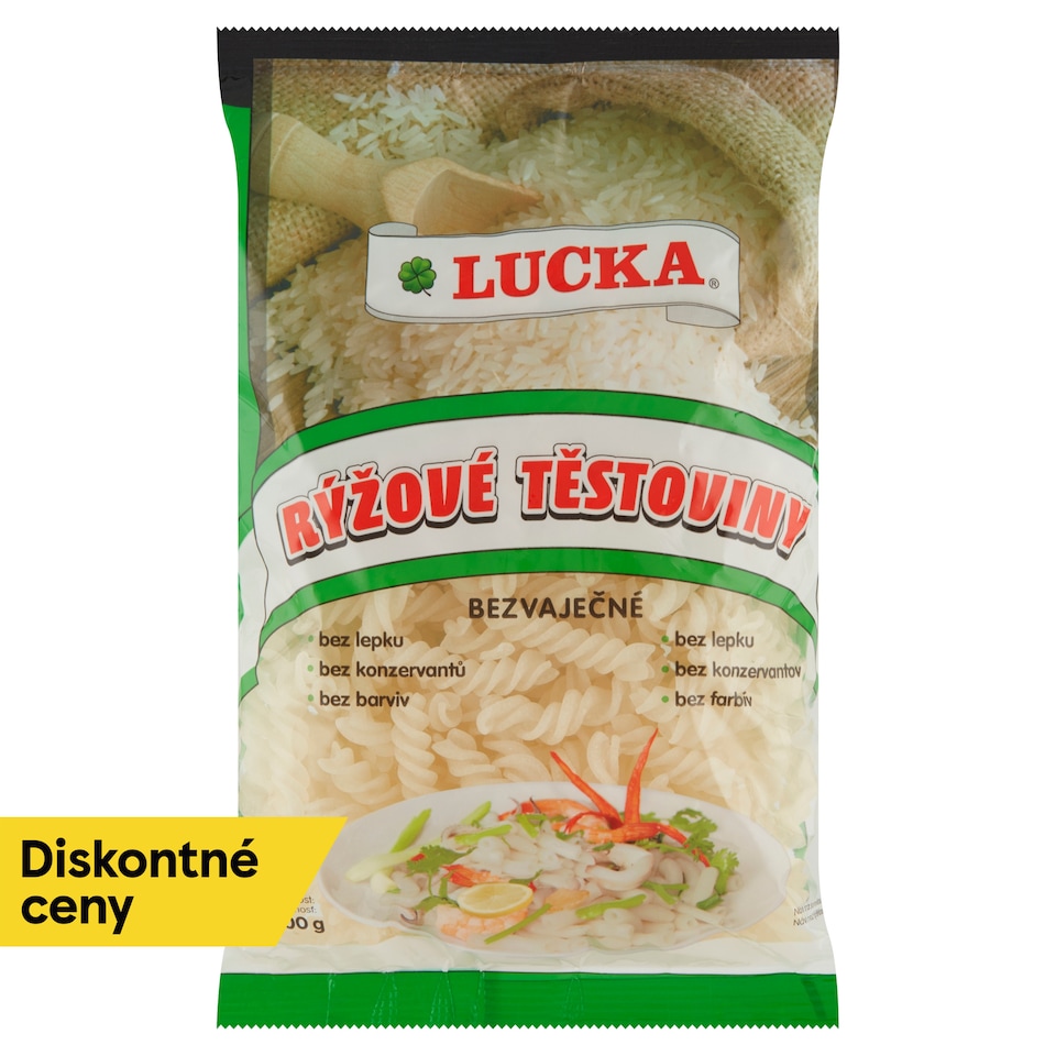 Lucka Vrútky ryžové cestoviny bezvaječné 300 g